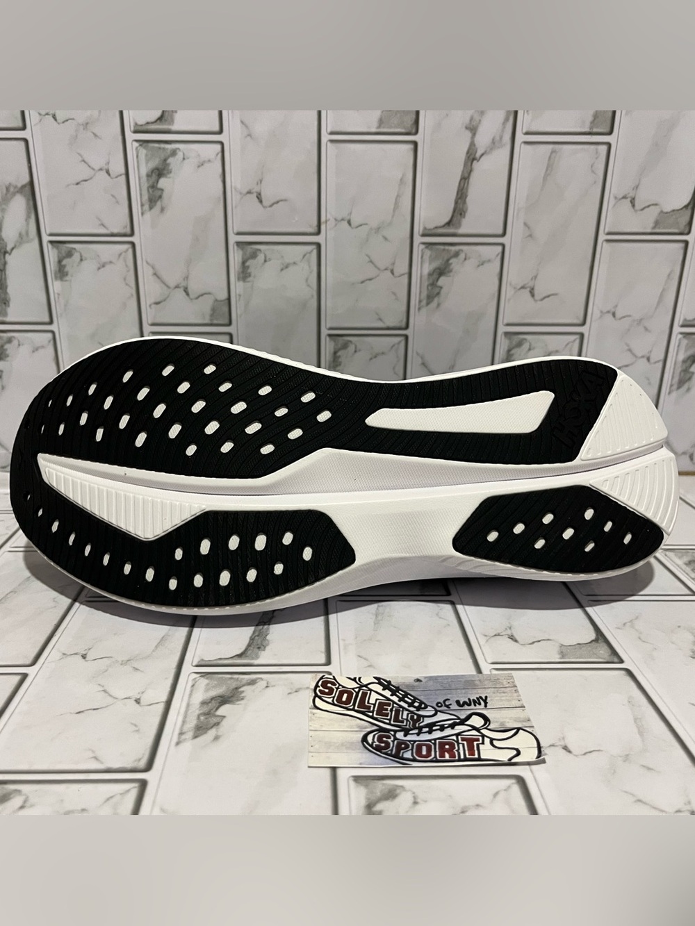 New Hoka One One Mach 6 Running Shoes Black White Mens Size Training Gym - Picture 11 of 16